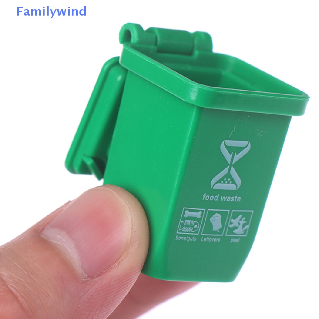 Set 5 Thùng Rác Mini Tỉ Lệ 1: 12 Trang Trí Nhà Búp Bê