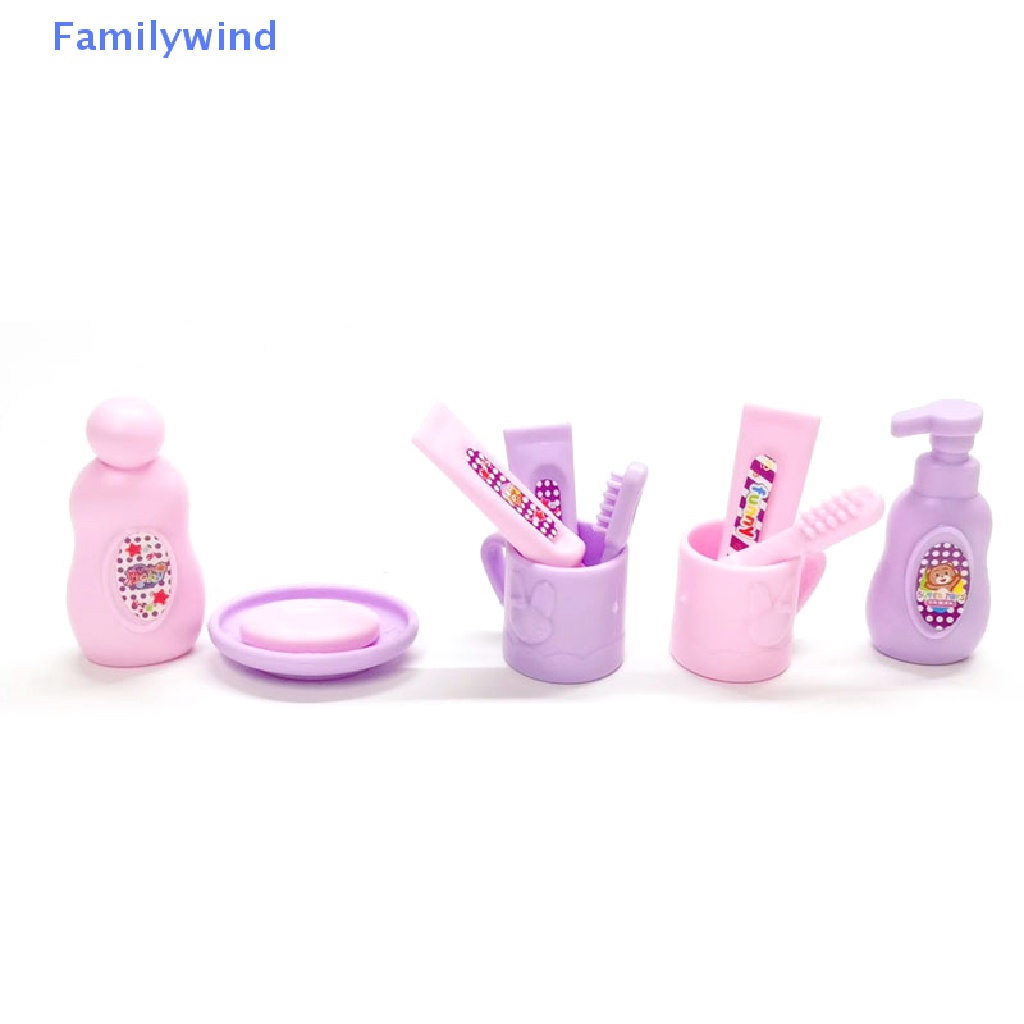 Set 13 Đồ Nội Thất Phòng Tắm Tỉ Lệ 1: 12 Trang Trí Nhà Búp Bê