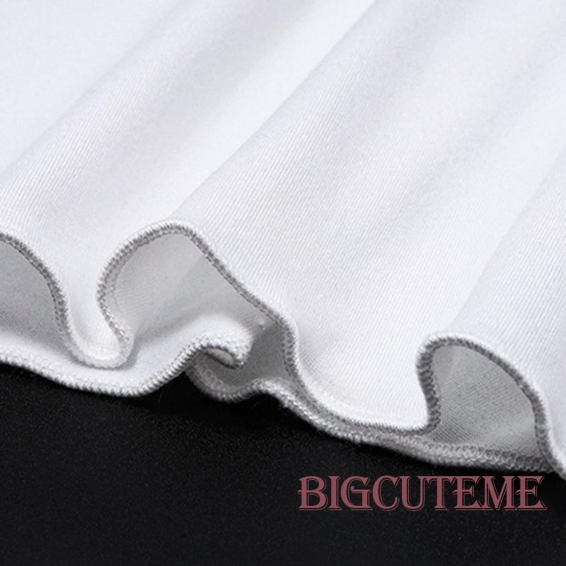 [] Áo Thun Crop Top Không Tay Cổ Chữ V Màu Trơn Viền Diềm Xếp Nếp Mùa Hè Cho Nữ