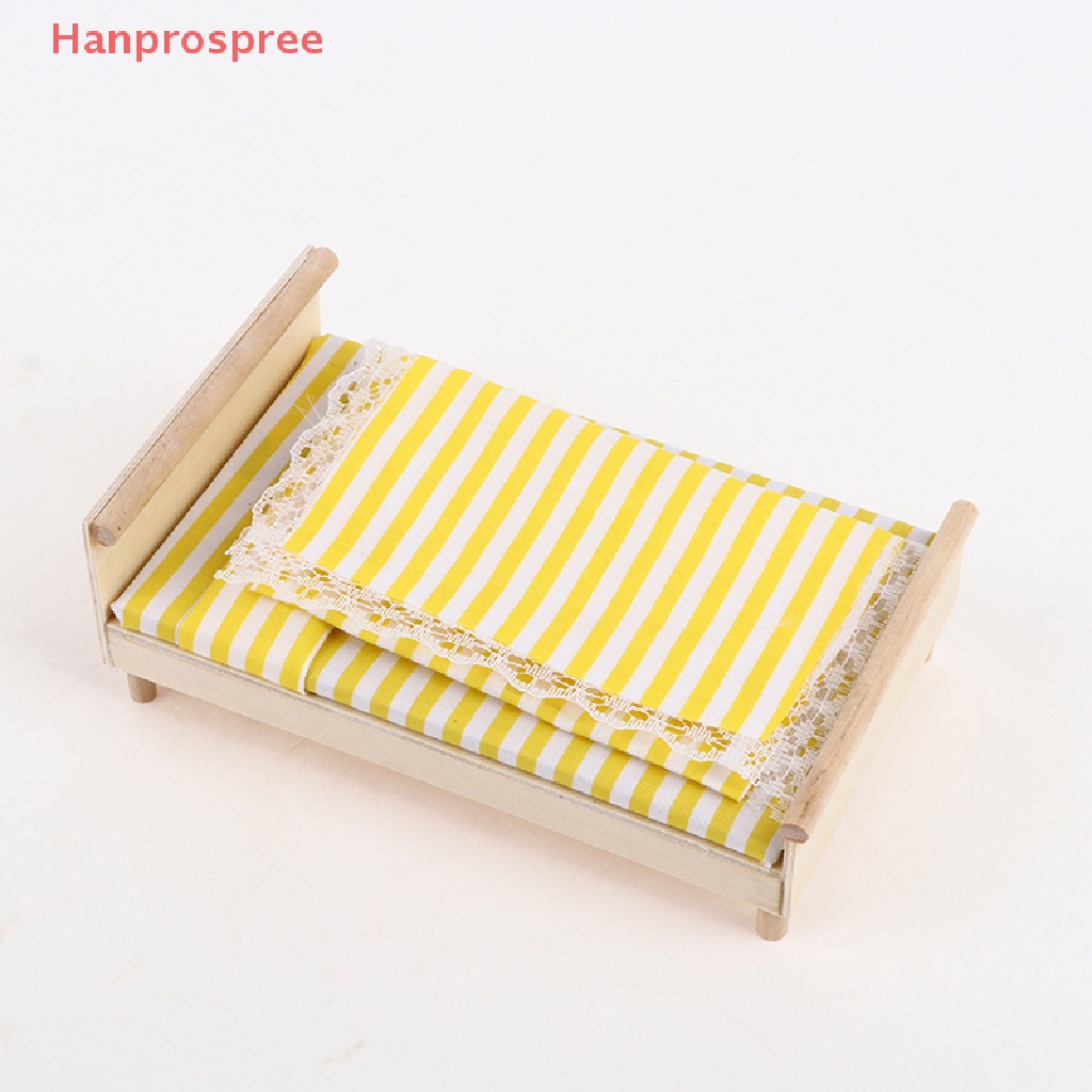 Mô Hình Giường Ngủ Mini Tỉ Lệ 1: 12 Trang Trí Nhà Búp Bê