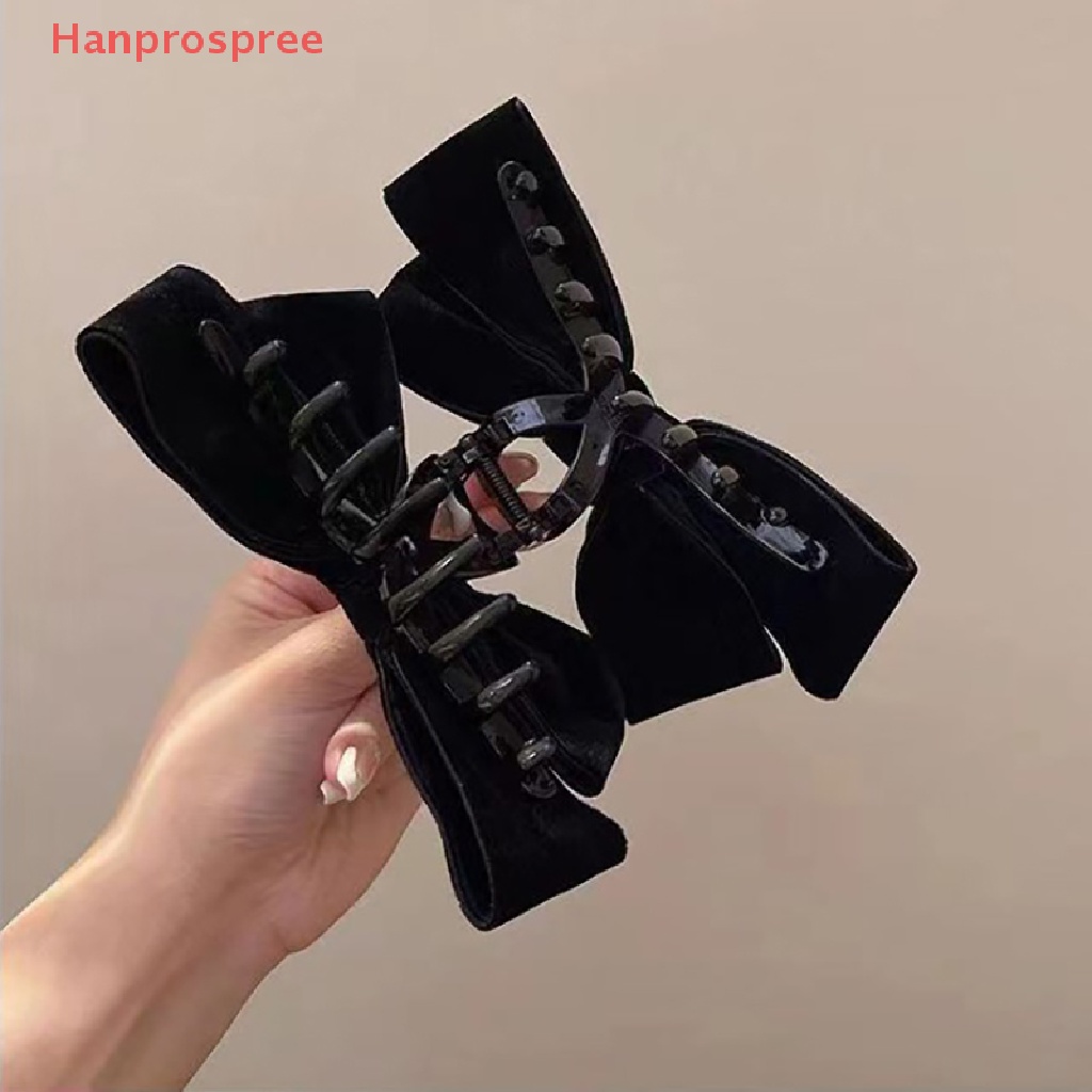 Kẹp Tóc Nơ Chéo Hai Mặt Màu Trơn Thanh Lịch Cho Nữ