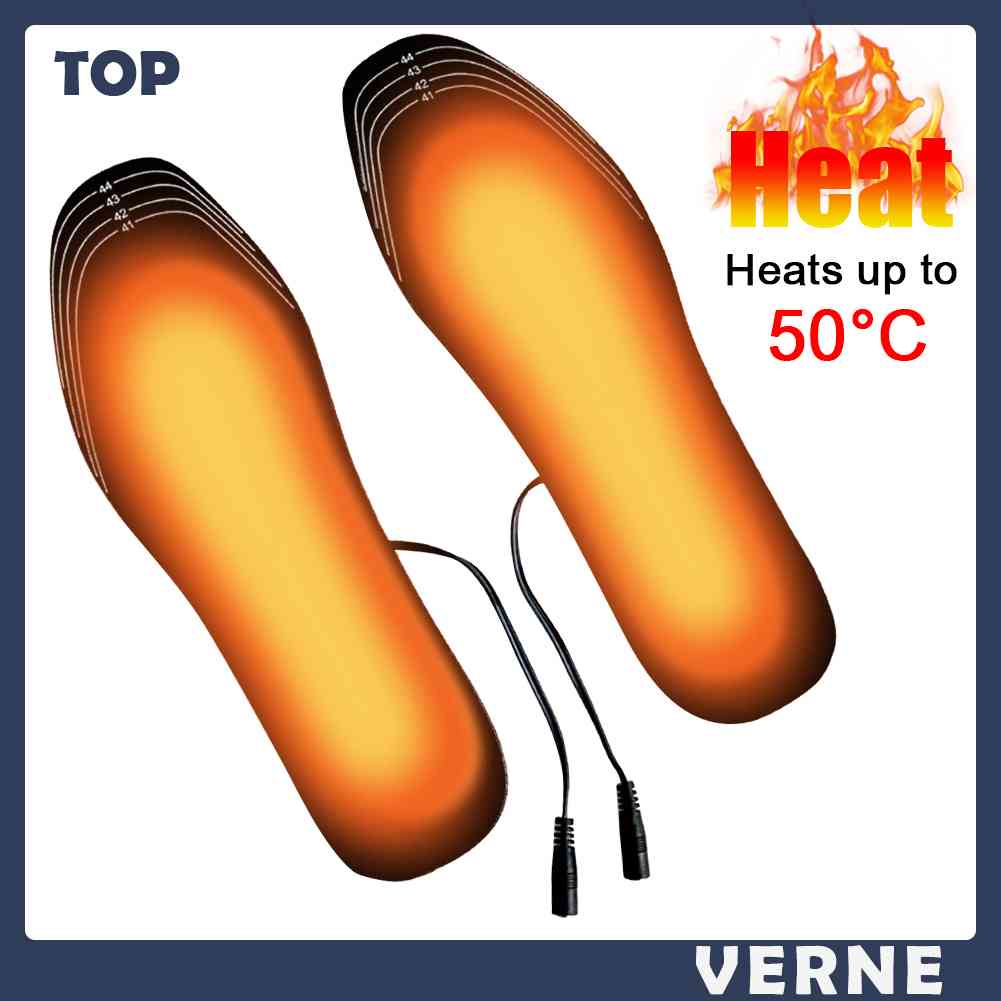 Bộ 2 Đế Lót Giày Giữ Ấm Chân Chạy Điện USB Tiện Dụng