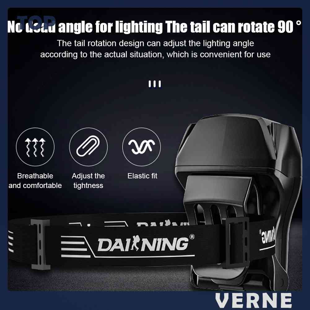 Đèn LED Đội Đầu Đa Năng Có Thể Sạc Lại Dùng Cho Xe Đạp / Chạy Bộ /