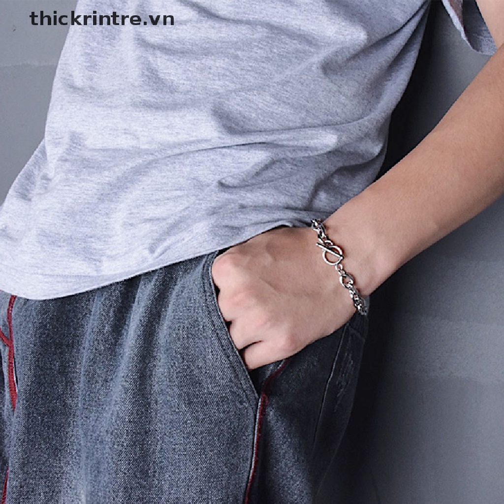 Vòng Đeo Tay Dạng Chuỗi Chữ O Đơn Giản Thời Trang Cho Nam Và Nữ