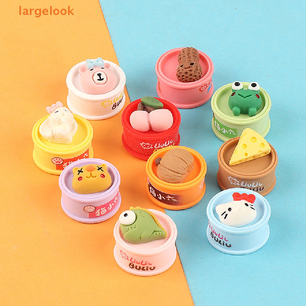 Set 5 / 10 Đồ Chơi Đóng Hộp Họa Tiết Hoạt Hình Cho Nhà Búp Bê 1: 6