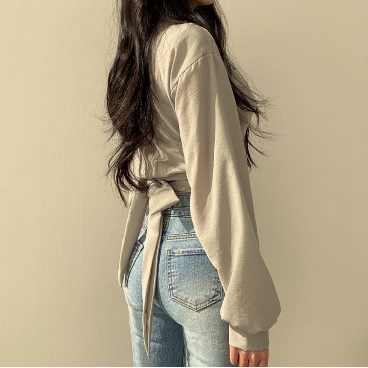 Áo Thun Màu Trơn Hở Lưng Cột Dây Dễ Phối Đồ Thời Trang Quyến Rũ Cho Nữ