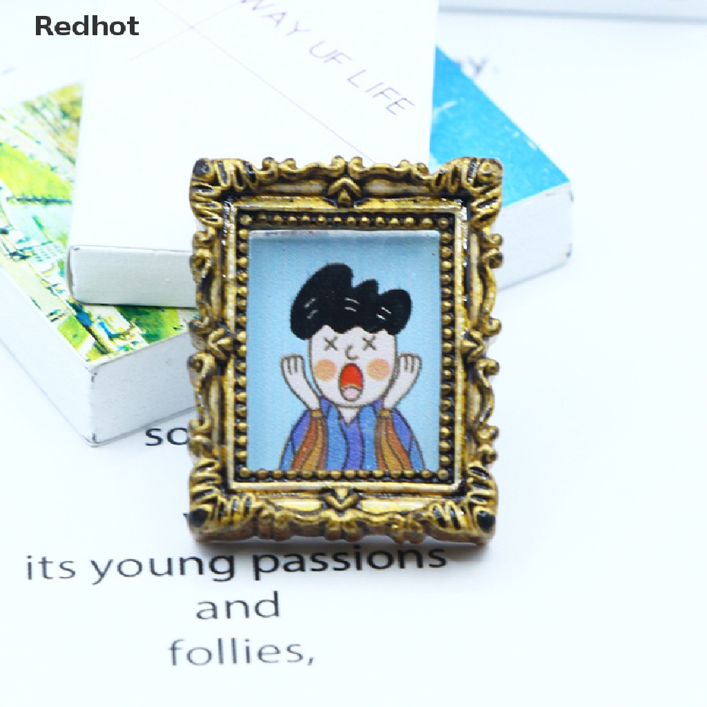 &lt; Redhot &gt; Miếng Dán Tường Trang Trí Nội Thất Nhà Búp Bê