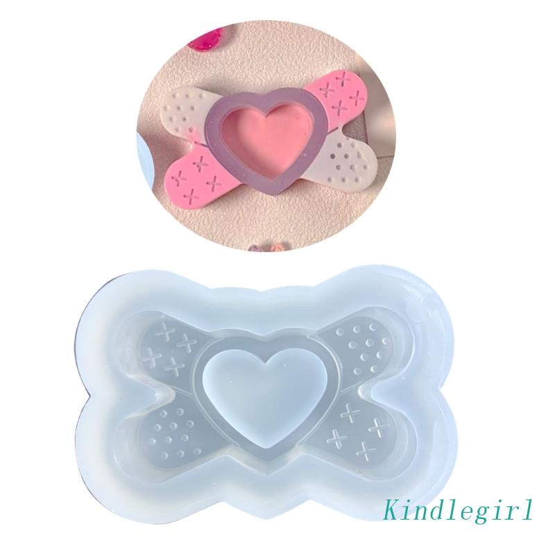 Khuôn Silicone Hình Trái Tim Dùng Làm Móc Khóa DIY