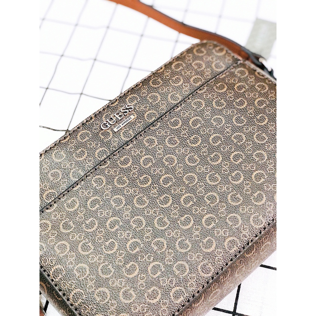 Săn sale hãng Túi Guess logo nâu