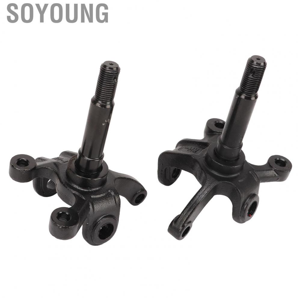 Soyoung Wheel Stub Axle Strut  Anti Deformation Durable High Hardness Steering Knuckle Spindle 2 Pcs for 110cc 150cc 200cc 250cc ATV