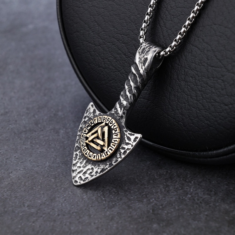 Vòng cổ Trang Sức Thể Thao Mặt Hình Chữ Rune Spear Thời Trang Cho Nam Và Nữ