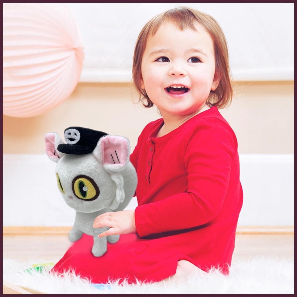 Mèo Nhồi Bông Mềm Mại Dễ Thương 23cm