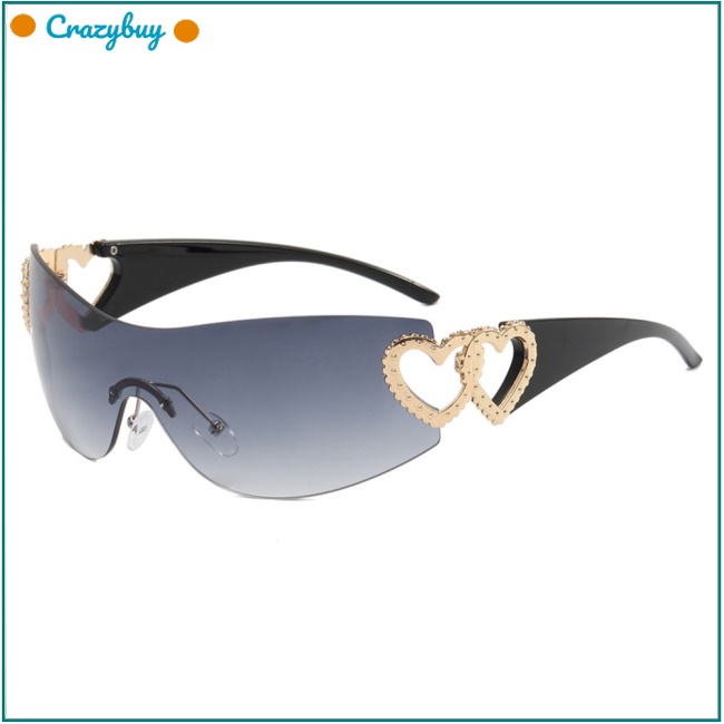 Kính Mát Hình Trái Tim Không Gọng Thời Trang