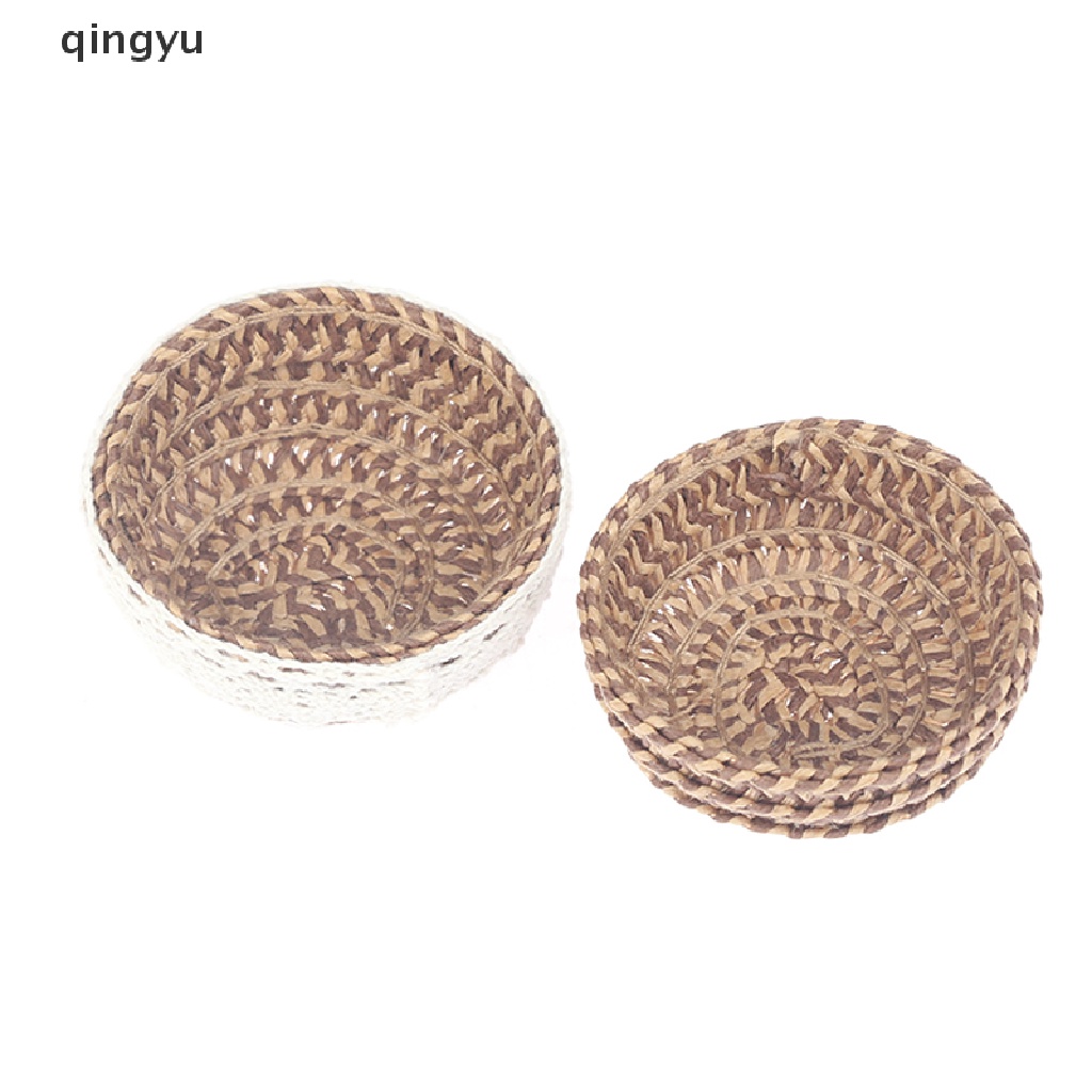 Giỏ Đan Đựng Trái Cây / Thực Phẩm Tỉ Lệ 1: 12 1: 6 Trang Trí Nhà Búp Bê