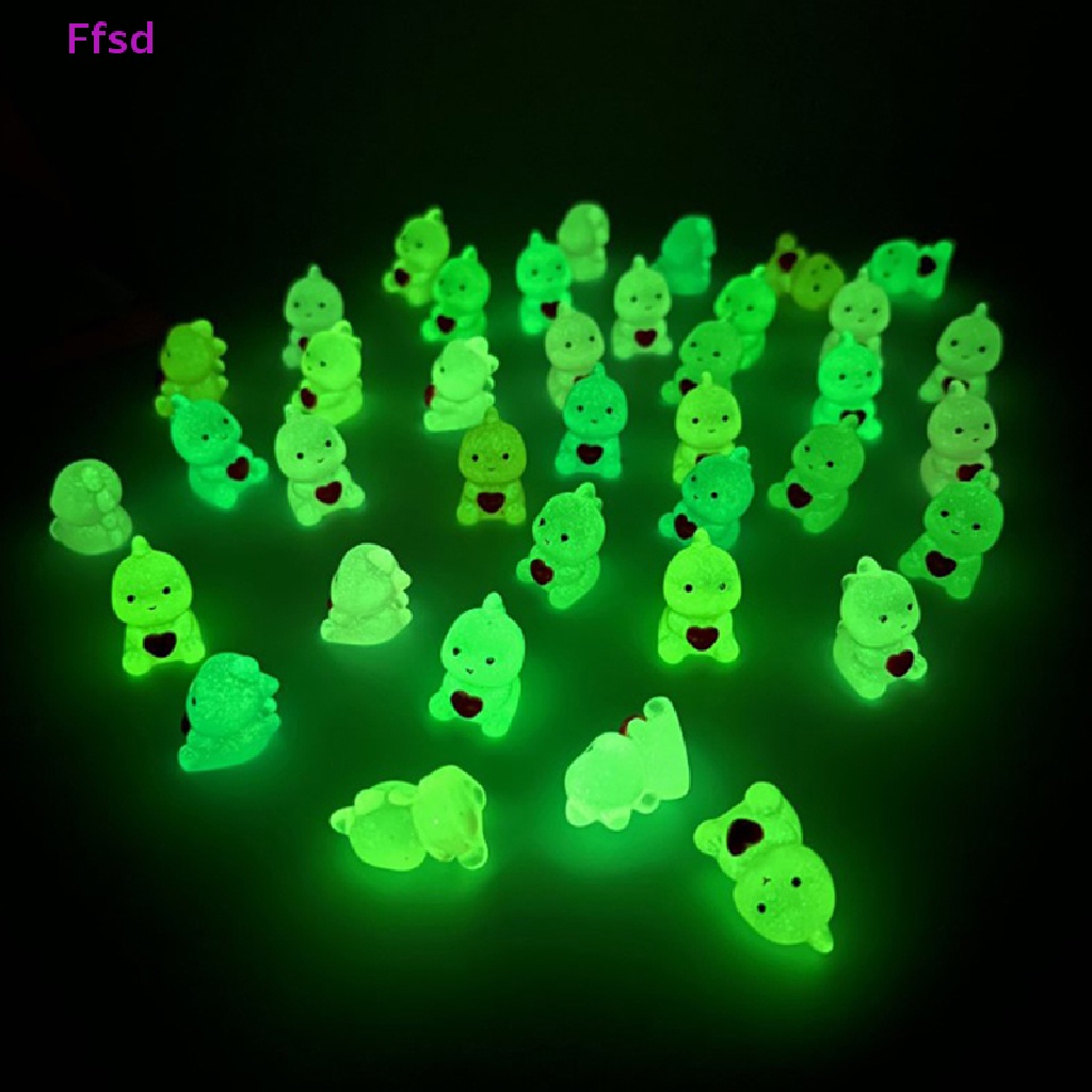 {Ffsd} Set 5 Tượng Nhỏ Phát Sáng Trong Bóng Tối Trang Trí Phong Cảnh Bằng Nhựa Resin Craf * Bán Chạy