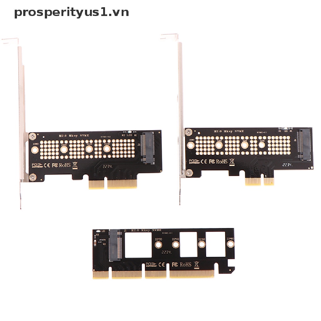 Thẻ Chuyển Đổi SSD 1Set M.2 NVMe Sang PCIE 3.0 X16 / X8 / X4 / X1 Chuyên Dụng