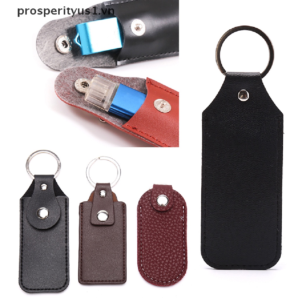 Túi Da Đựng Bảo Vệ Usb prosperityus1 [prosperityus1] Có Vòng Móc Khóa
