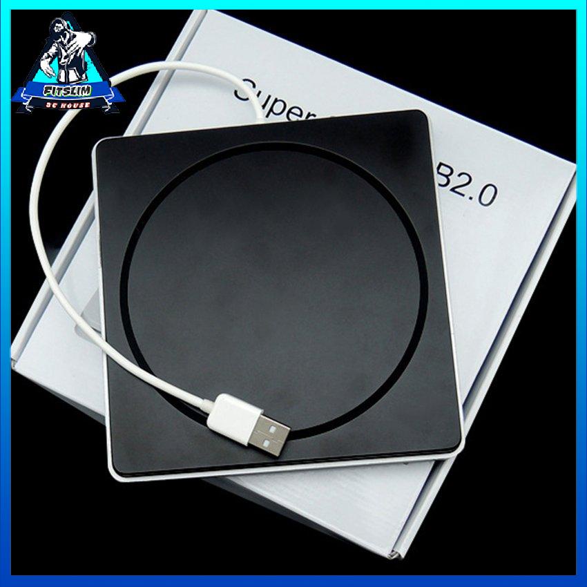 Loại máy tính xách tay Hút khe cắm USB 2.0 siêu mỏng trong ổ đĩa ngoài Dvd bên Vỏ hộp