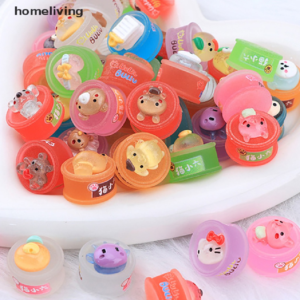 Bộ 2 Mô Hình Mèo Dạ Quang Trang Trí Tiểu Cảnh DIY