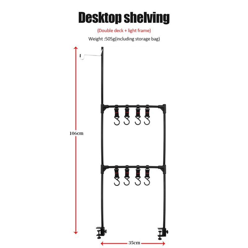 Kệ Đựng Đồ Ăn Bằng Hợp Kim Nhôm Kích Thước 69 X 35cm Tiện Dụng Mang Theo Dã Ngoại