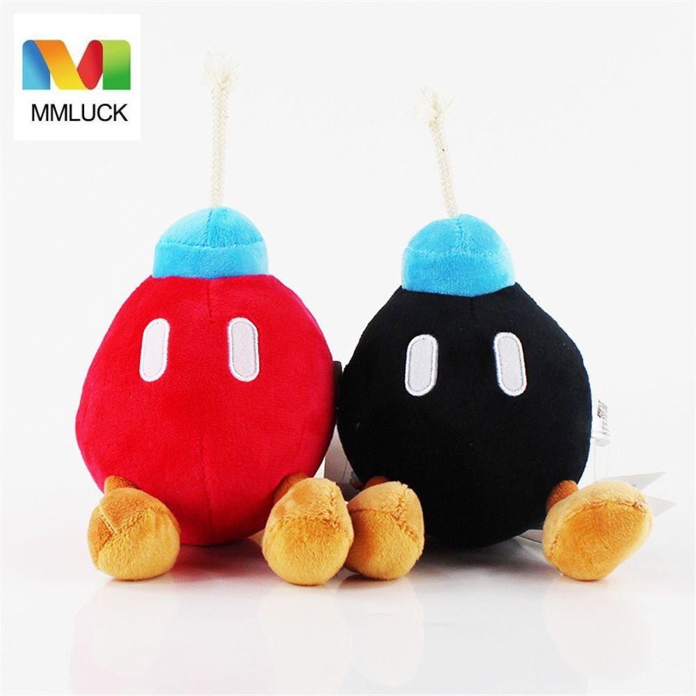 Chú Gà Nhồi Bông Mềm Mại Màu Đỏ Đen Dành Cho Trẻ Em