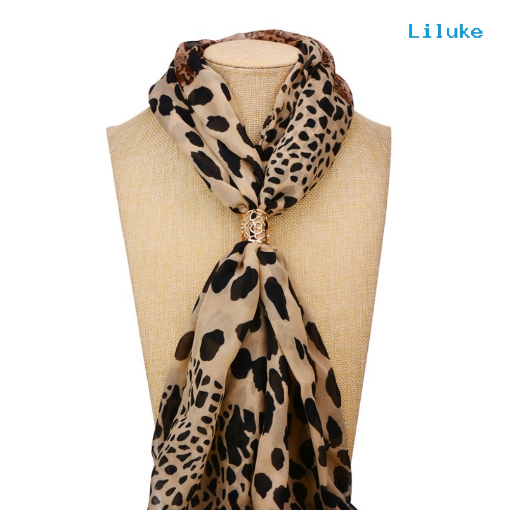 Nhẫn Kẹp Khăn Quàng Cổ Họa Tiết Hoa Hồng Thời Trang Cho Nữ