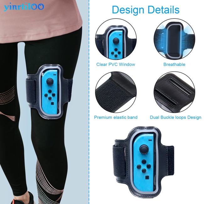 Set 2 Dây Đeo Tay Co Giãn Điều Chỉnh Được Cho Tay Cầm Chơi Game Switch Joy-con