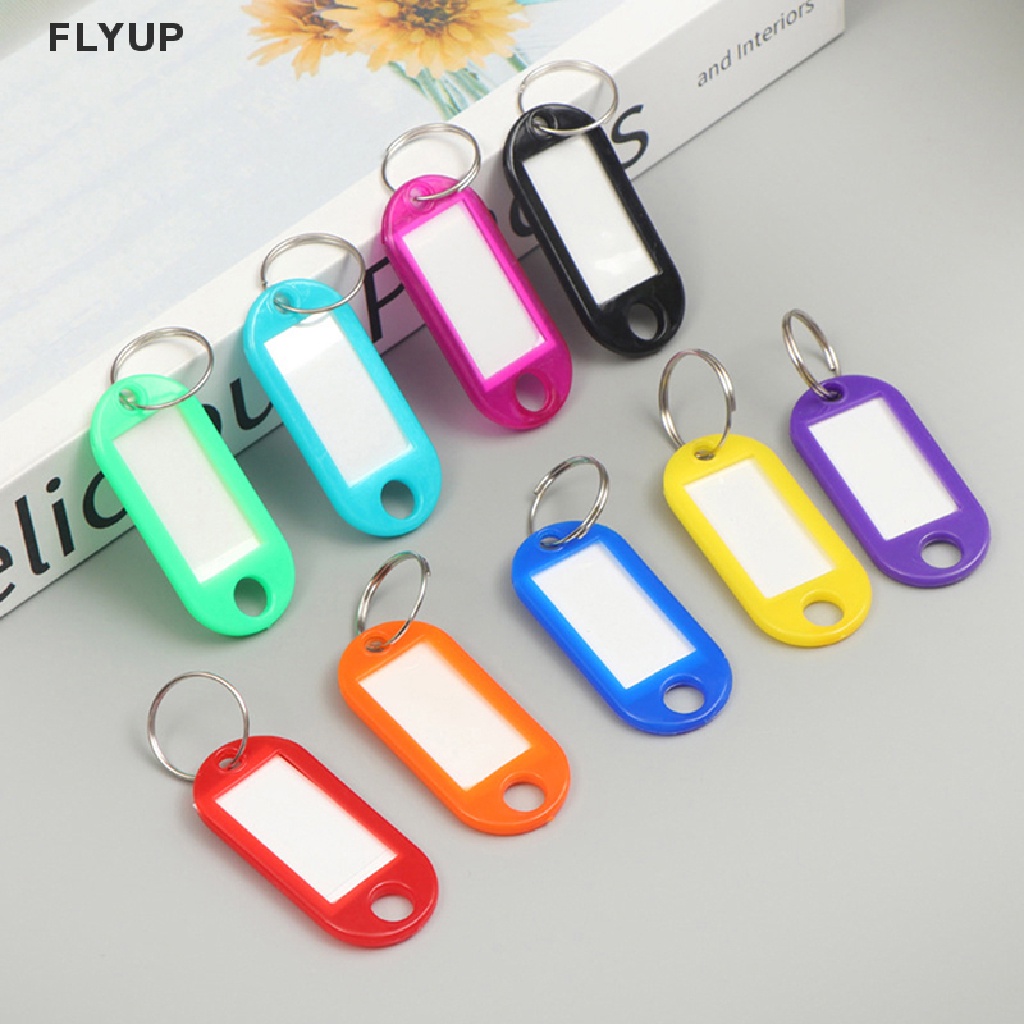 Set 50 Thẻ Ghi Tên ID Gắn Móc Khóa / Hành Lý Nhiều Màu Sắc