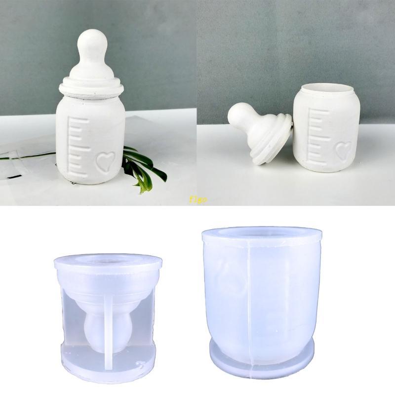 Khuôn Silicone Làm Bình Sữa 3D Diy Tiện Dụng