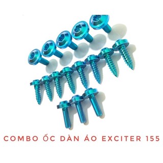 (GR5 XỊN) Combo full ốc titan dàn áo xe Exciter 155 VVA