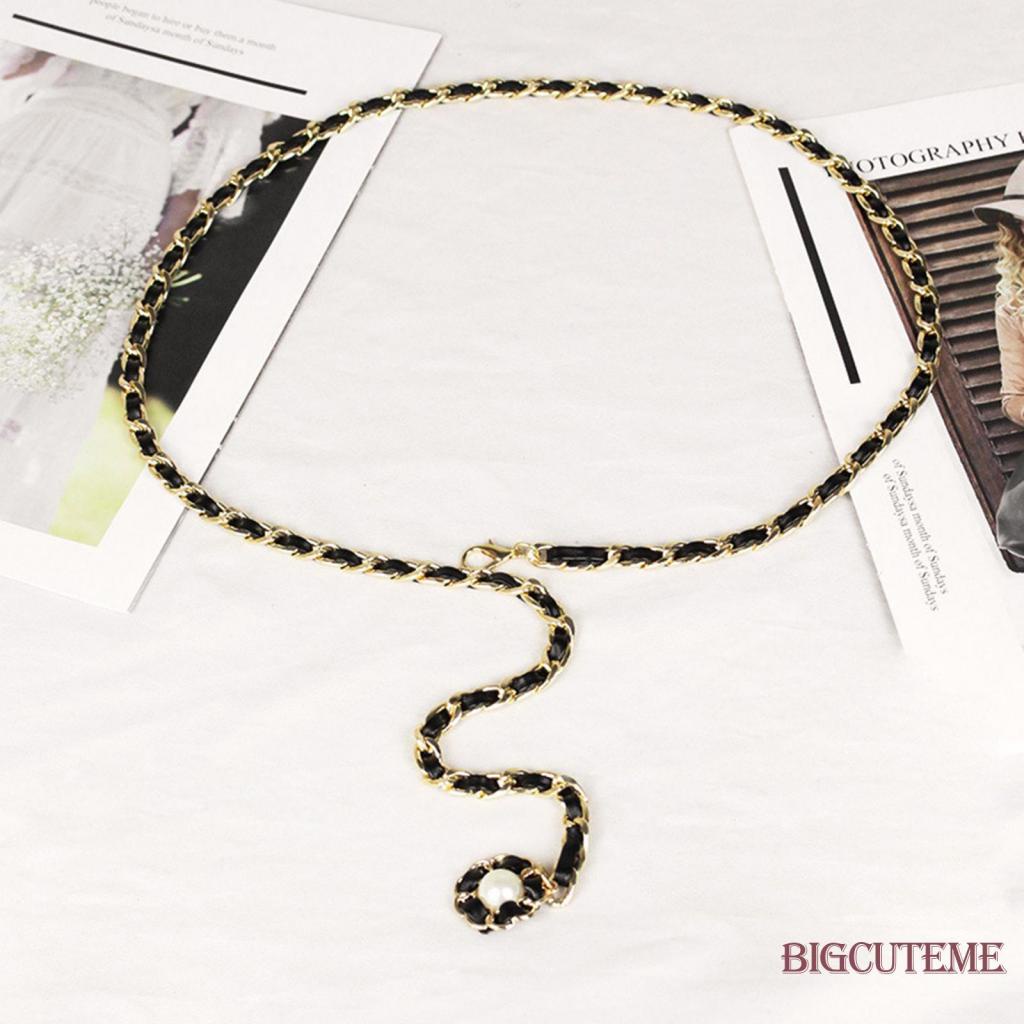 Thắt Lưng Dây Xích Kim Loại Mặt Hình Hoa / Trái Tim Có Thể Điều Chỉnh Cho Nữ