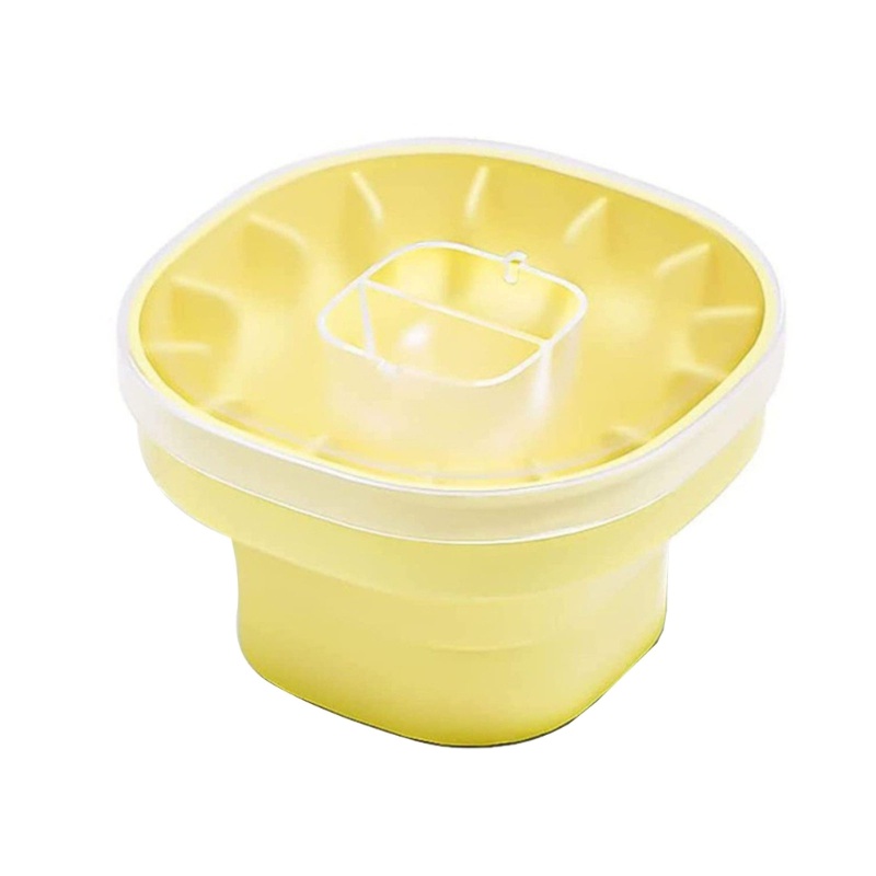 Xô Làm Đá Viên Bằng Silicone Đa Năng Có Thể Gấp Gọn Kèm Nắp Đậy Tiện Lợi