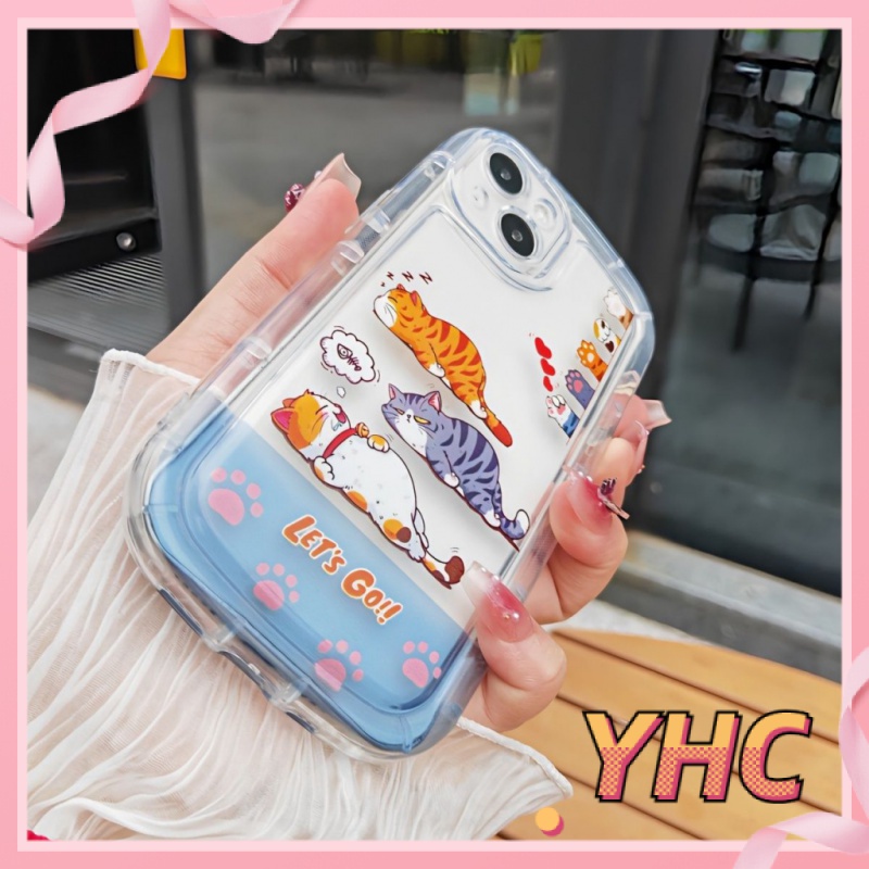 ốp lưng iphone Xà phòng mèo con, túi khí giảm chấn, vỏ mềm trong suốt chống rơi Cho Iphone 6 / 6S / 6splus / se / 7 / 7plus / 8 / 8plus / X / xs / xsmax / 11 / 12 / 13 / 14 / Plus / pro / pro max-411