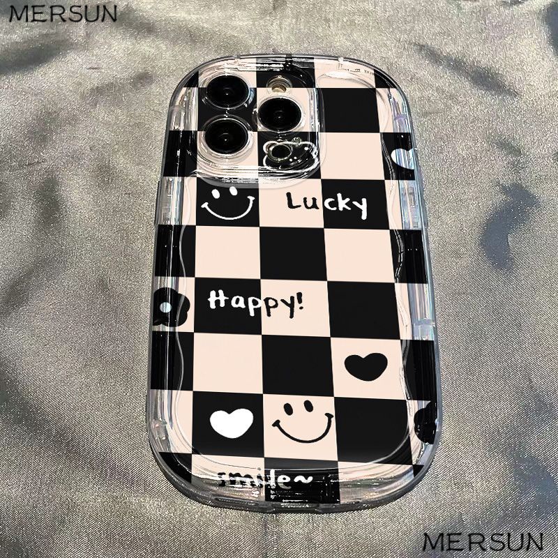 ✅Ốp Điện Thoại Mềm Trong Suốt Chống Sốc Họa Tiết Bàn Cờ Trái Tim Cho Apple Iphone 128p xsiPhone14 xr / promax 13117 / HTDV