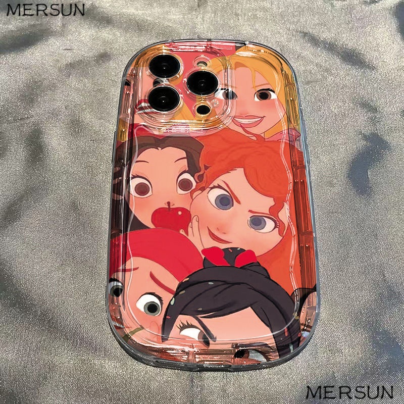 ✅Ốp Điện Thoại Dẻo Trong Suốt Họa Tiết Hoạt Hình Công Chúa Dễ Thương Cho iPhone14 12 7promaxxs / 8p xr 1311