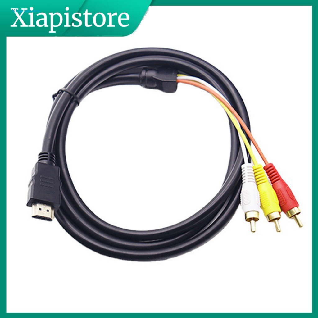 Dây Cáp Âm Thanh / Video HDMI 1.5m Chuyển Đổi Đầu Cắm Sang 3 Cổng Cắm RCA AV Chuyên Dụng Cho TV Box / Văn Phòng