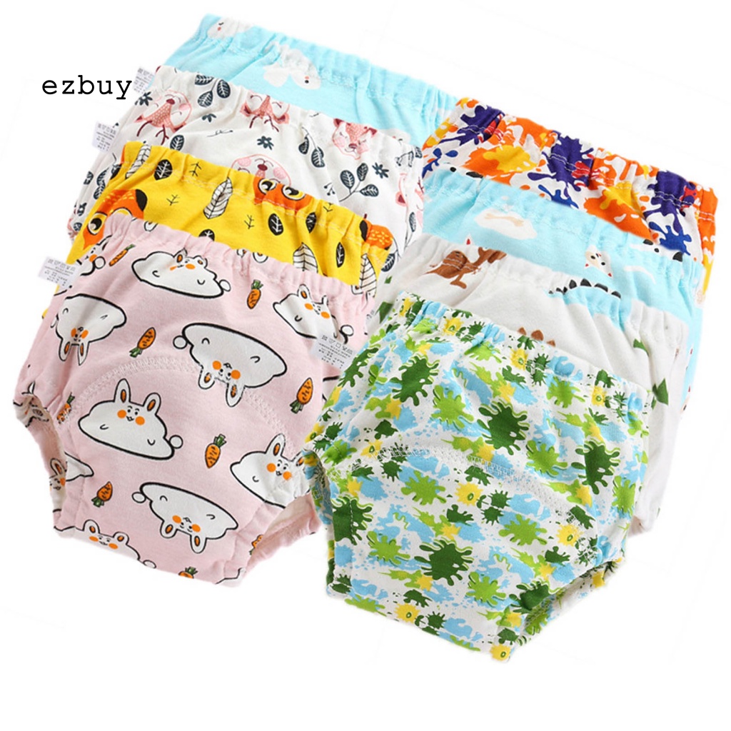 Tã Lót Cotton Thấm Hút Nước Xoay 360 Độ In Họa Tiết Hoạt Hình Chống Thấm Nước Tiện Dụng Cho Bé Sơ Sinh
