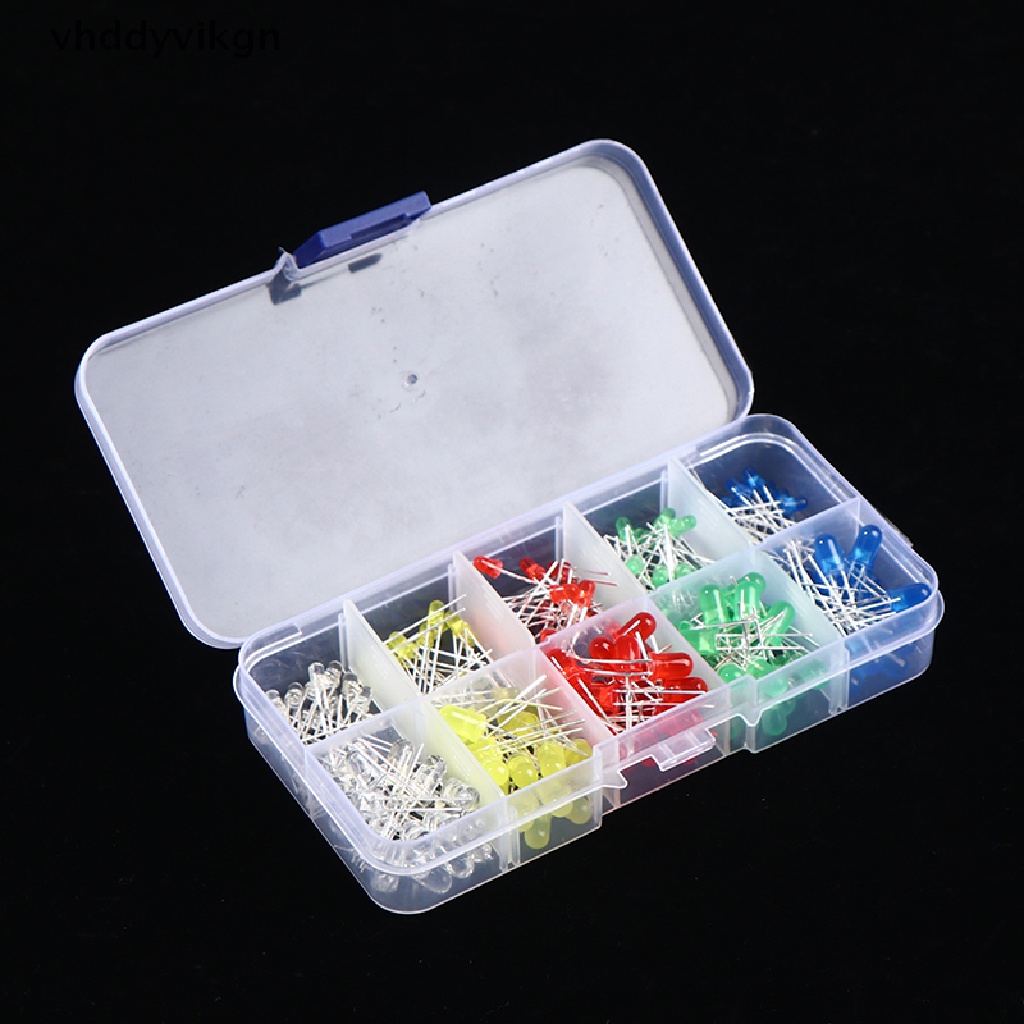 Set 200 Đèn LED Diode Nhiều Màu Sắc 3V 20mA 3mm