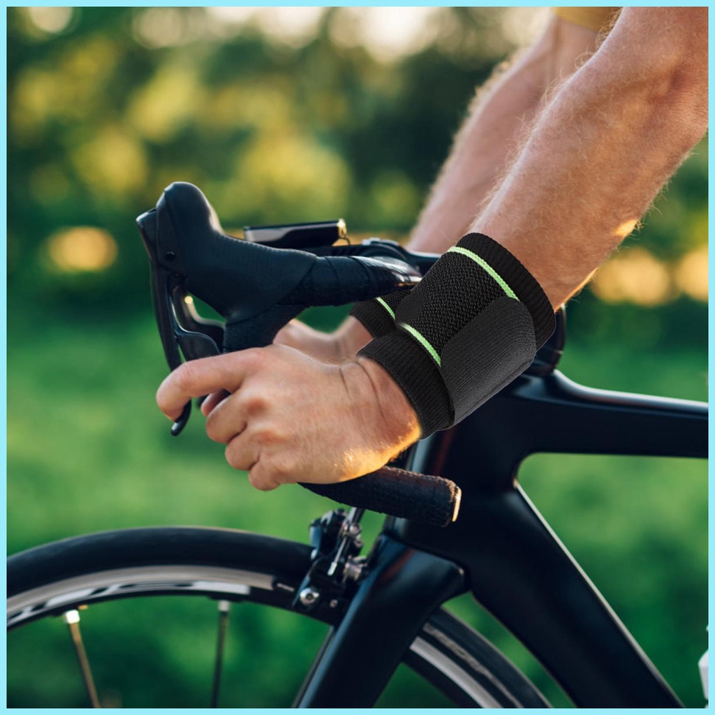 Set 2 Đai Quấn Cổ Tay Thoáng Khí Hỗ Trợ Nâng Tạ