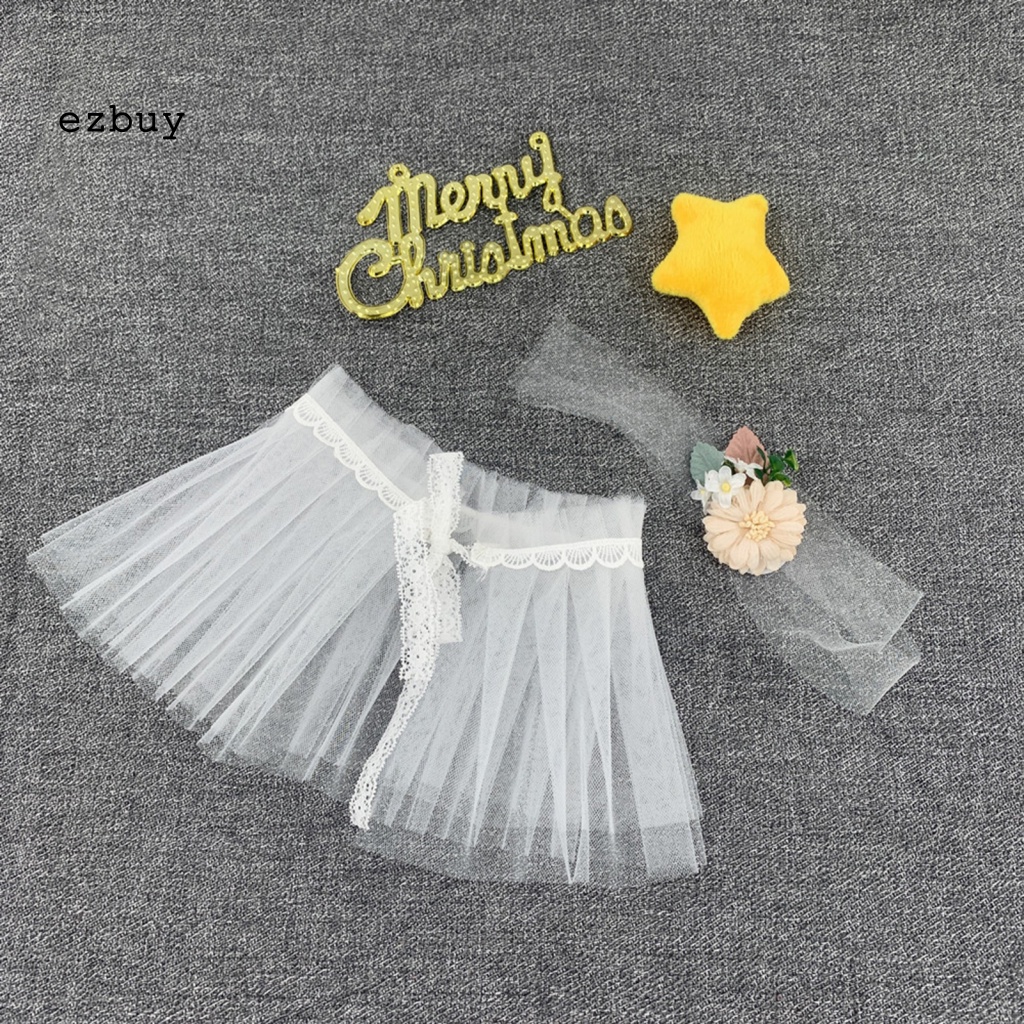 1 Set Váy Tutu Siêu Mềm Kèm Băng Đô Hoa Làm Đạo Cụ Chụp Ảnh Cho Bé Gái