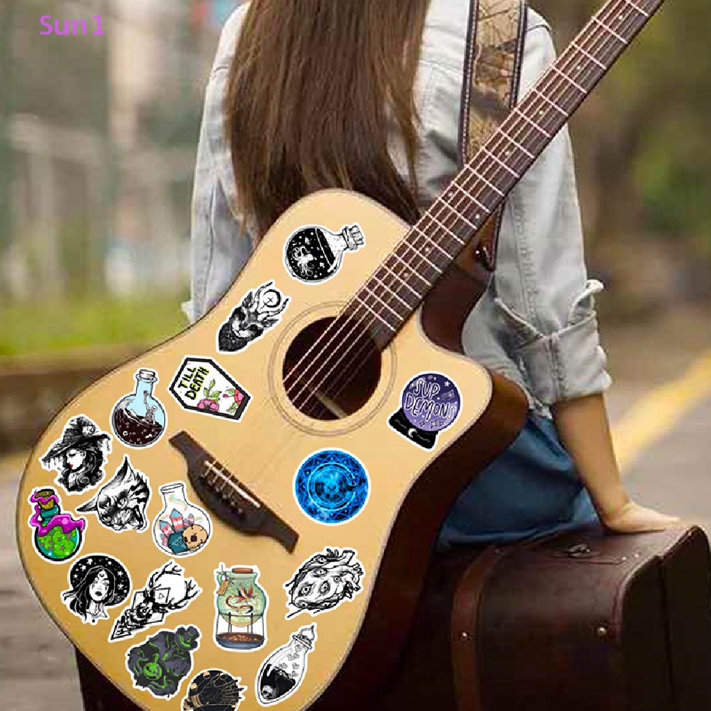 Sun1 &gt; 50 Nhãn Dán Hoạt Hình Graffiti Trang Trí Xe Hơi Laptop Đồ Chơi Chống Nước Cho Trẻ Em