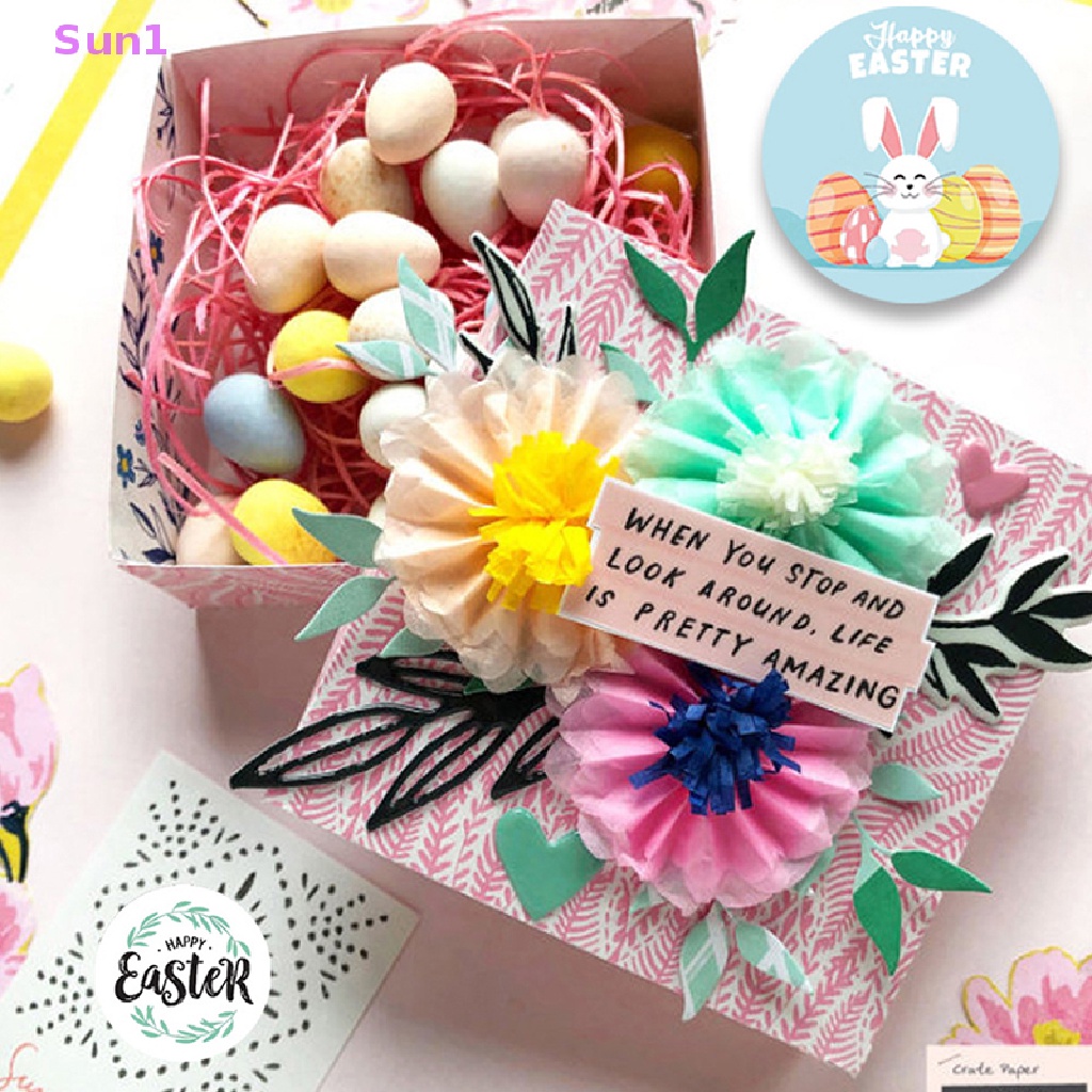 Set 500 Miếng Dán Tự Dính Hình Thỏ Phục Sinh Trang Trí Tiệc Tùng Sun1 >