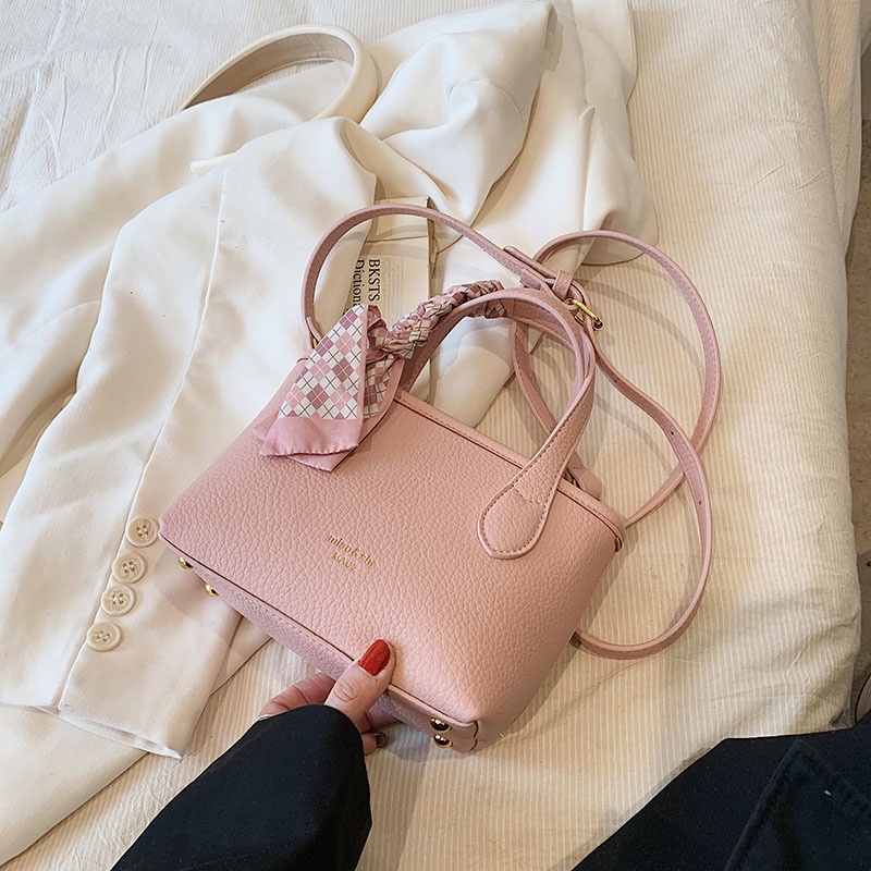 Túi Xách Da PU Màu Trơn Thời Trang Chất Lượng Cao Cho Nữ