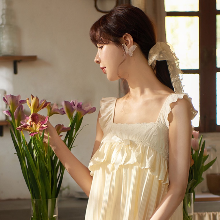 Đồ ngủ Hai Dây Thời Trang Mùa Hè Dễ Thương Cho Nữ