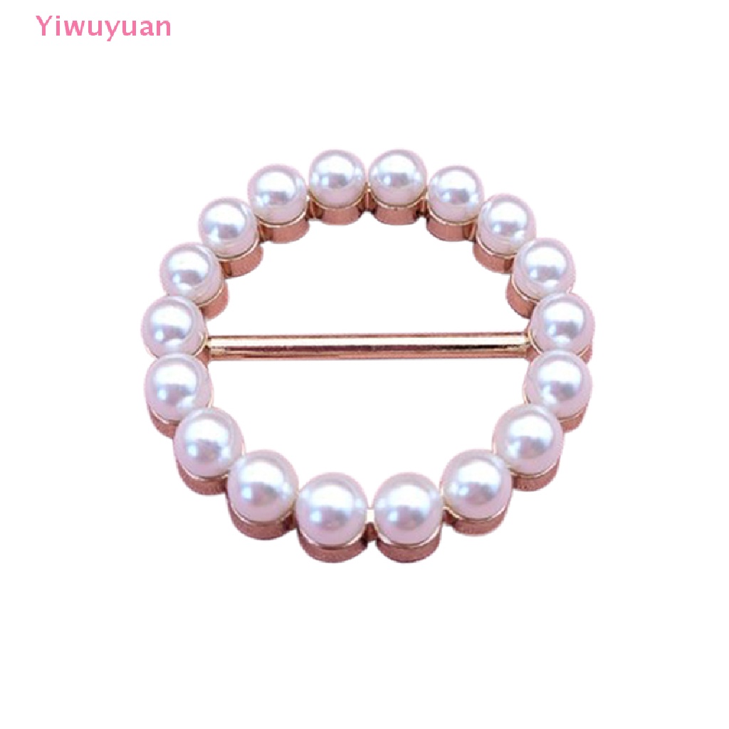 < Yiwuyuan > Khóa Ngọc Trai Cố Định Góc Váy / Khăn Choàng / Túi Xách Thắt Nút