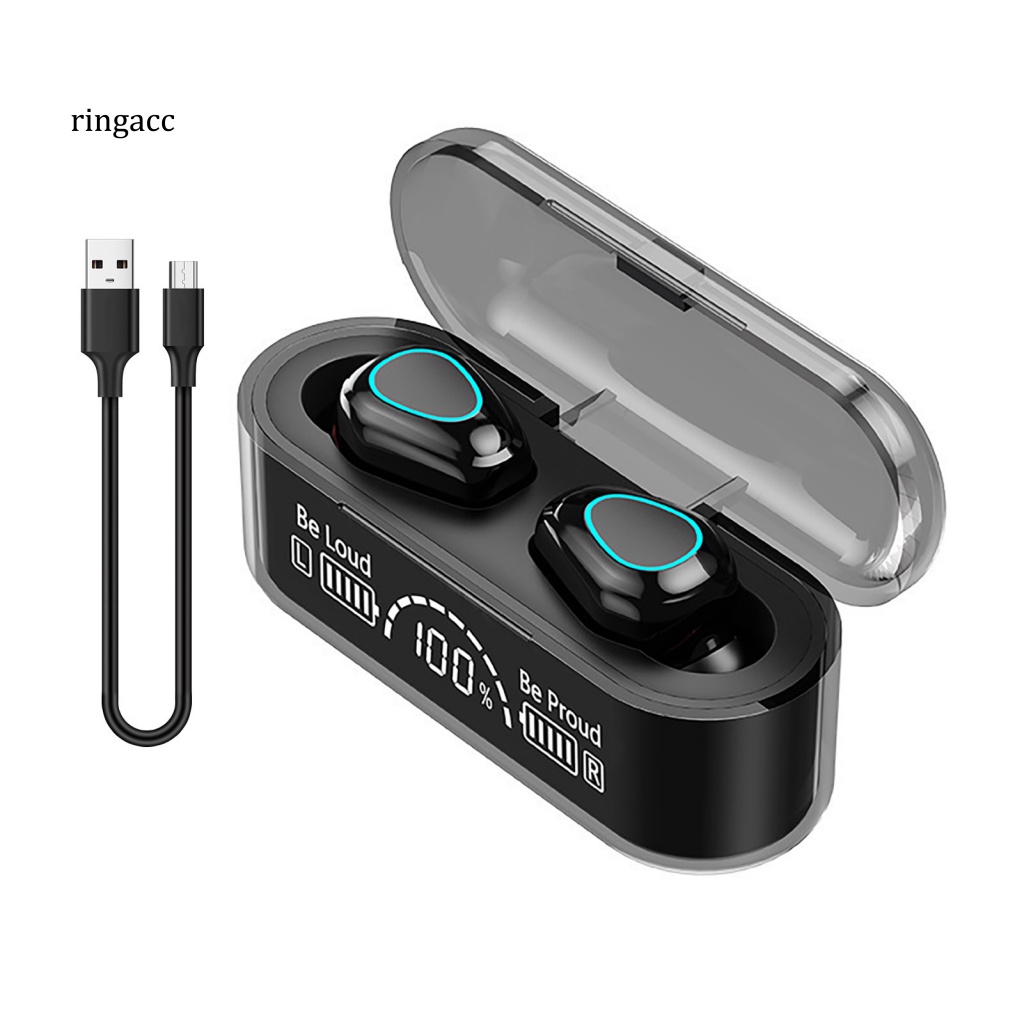 Tai Nghe Bluetooth Không Dây RGA G35B IPX5 Chống Nước Giảm Tiếng Ồn Màn Hình LED Kỹ Thuật Số