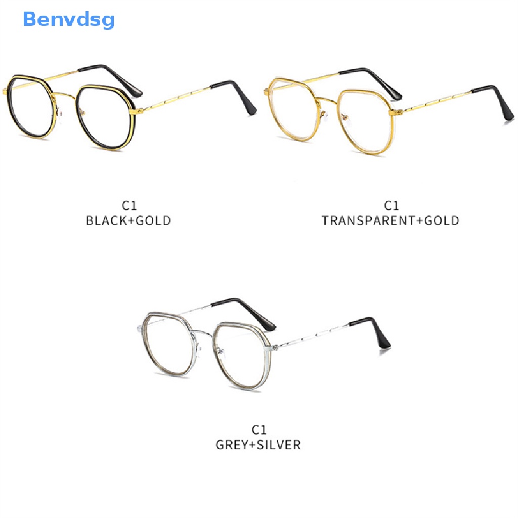 Benvdsg > Kính Mát Thời Trang Chống Ánh Sáng Xanh Trong Suốt Phong Cách RETRO