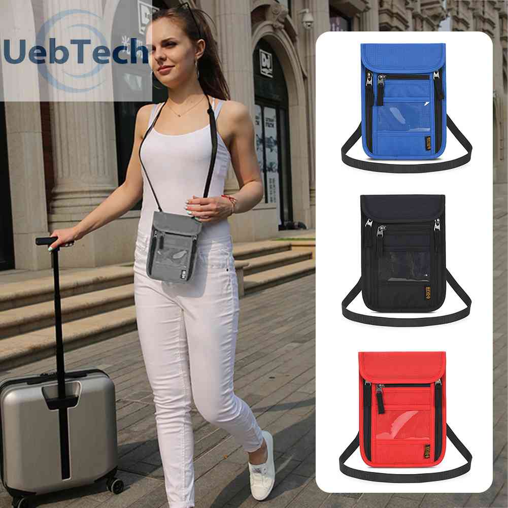 Ví Đựng Hộ Chiếu / Thẻ Đeo Cổ Đa Năng Tiện Dụng Mang Theo Du Lịch