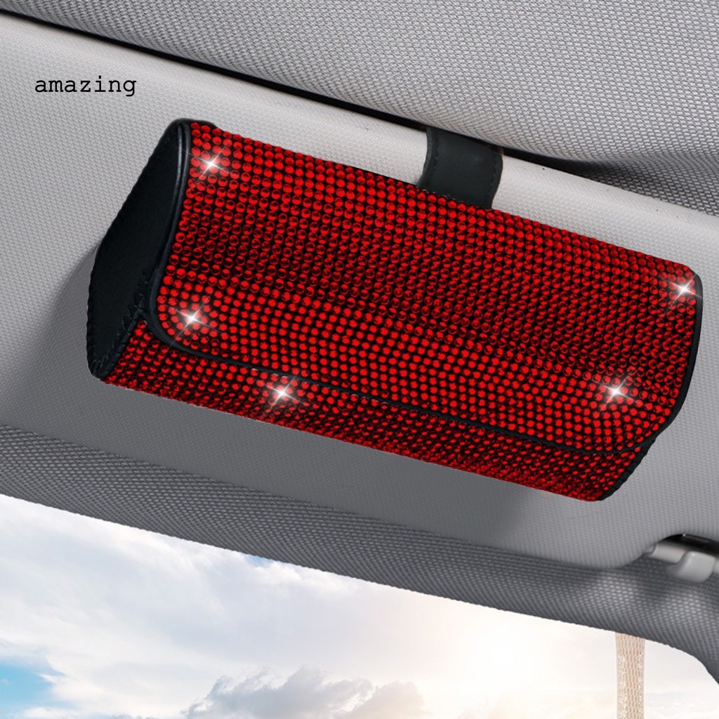 Giá Đỡ Mắt Kính Đính Đá Trang Trí Xe Hơi