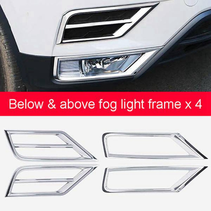 Khung Bảo Vệ Đèn Sương Mù Phía Trước Cho Volkswagen VW Tiguan 2017 2018 2019